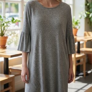 White House Black Market Light Gray Dress